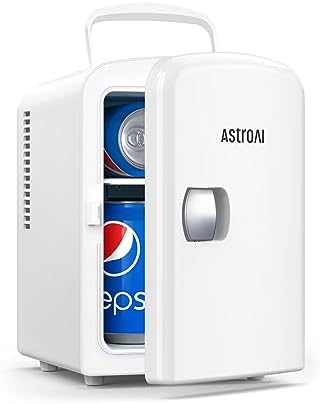 AstroAI Mini Fridge, 4 Liter/6 Can AC/DC Portable Thermoelectric Cooler