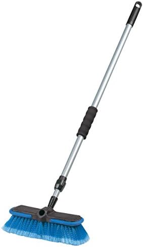 Carrand 93062 Deluxe Car Wash 10" Dip Brush with 65" Extension Pole, Blue