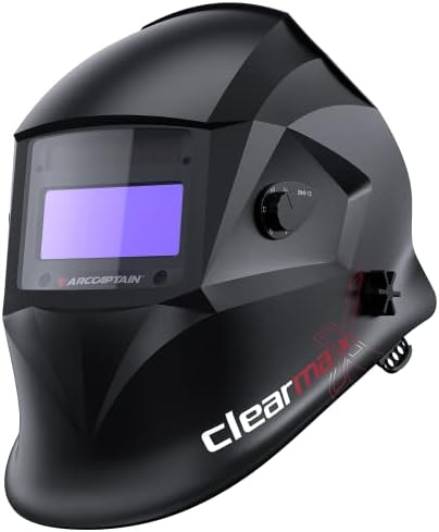 ARCCAPTAIN Large Viewing Screen Welding Helmet, 1/1/1/1 Top Optical Clarity Auto