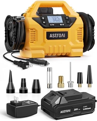 AstroAI Cordless Tire Inflator Portable Air Compressor for Car 160PSI