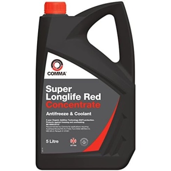 Comma SLA5L Super Red Antifreeze and Coolant Concentrated, 5 Liter