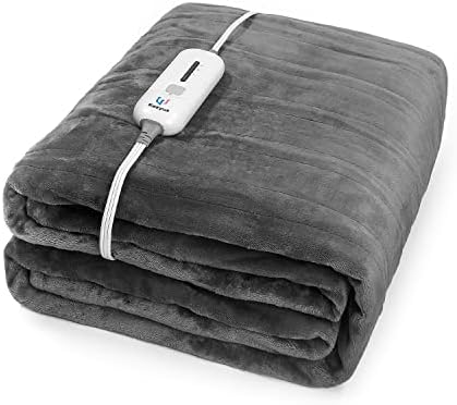 Electric Heated Blanket Twin Size, Ultra Soft Flannel Fast Heating Blanket