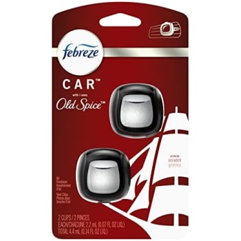 Febreze Car Air Freshener Vent Clip Old Spice Scent, 07 oz. Car Vent Clip