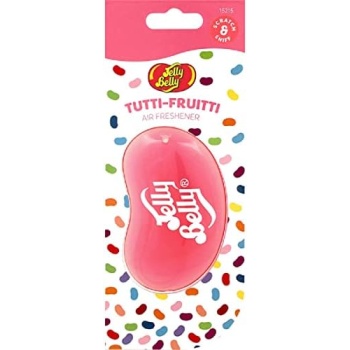 Jelly Belly Car Air Freshener - Tutti Fruitti 3D Hanging Freshener. Car Scent