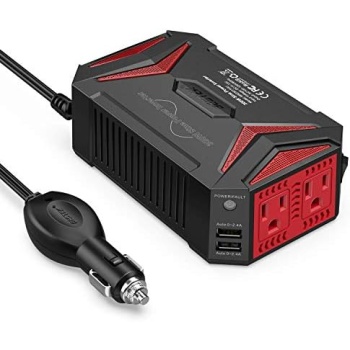 BESTEK 300Watt Pure Sine Wave Power Inverter Car Adapter DC 12V to AC 110V