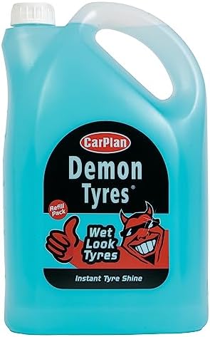 CarPlan Demon Tyres, Instant Tyre Shine, Refill 5 Litre (Pack of 1)