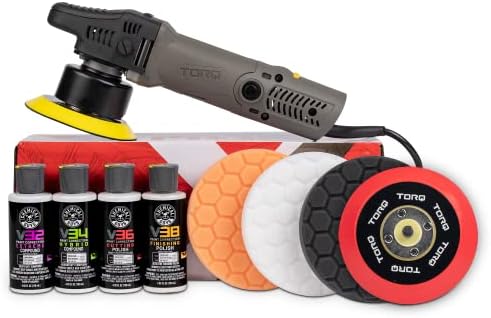 Chemical Guys BUF_503X TORQX Random Orbital Polisher, Pads, Polishes
