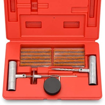 Tooluxe 50002L -35 Piece Tire Repair Universal Heavy Duty Tire Repair Kit