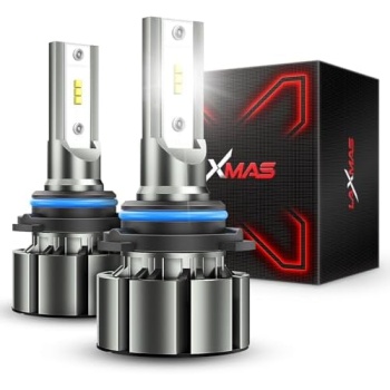 Laxmas 9006 HB4 LED Headlight Bulbs, 500% Brighter 16000LM 6500K White