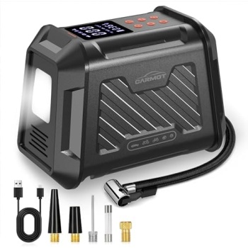 Carmot Tire Inflator Portable Air Compressor for Car, 180 PSI 3X Faster Cordless