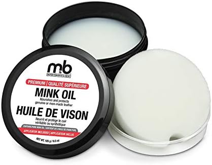 M&B Mink Oil-Tub, 6.5oz/185g, Waterproof & Conditioner