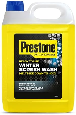 Prestone Screenwash, Ready To Use Screen Wash For Cars - Winter, High