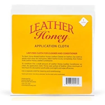 Leather Honey Leather Conditioner Lint-Free Application Cloth: Microfiber Cloth