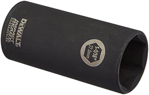 DEWALT DW22952 1-1/16-Inch IMPACT READY Deep Socket for 1/2-Inch Drive