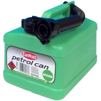 CarPlan Unleaded Petrol Fuel Can - Green, 5 Litre