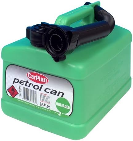 CarPlan Unleaded Petrol Fuel Can - Green, 5 Litre