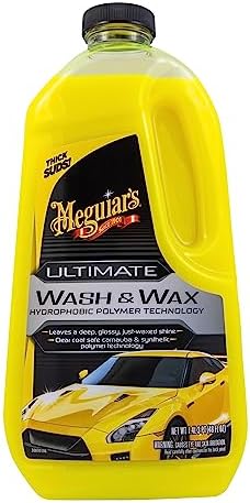 Meguiar's G17748EU Ultimate Car Wash & Wax 1.4L, Shampoo that leaves a deep