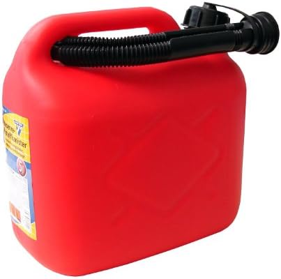 Cartrend 2910164 Fuel can 5 liters, PVC red, UN certification - Red/black