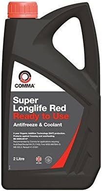 Comma SLC2L Super Red Ready to Use Coolant, 2 Liter