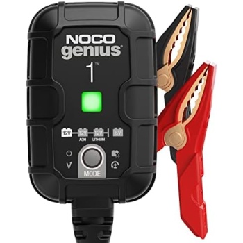 NOCO GENIUS1UK, 1A Car Battery Charger, 6V and 12V Portable Smart Charger