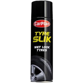 CarPlan Tyre Slik Wet Look Tyres - Combats Tyre Wall Crazing, 500 ml