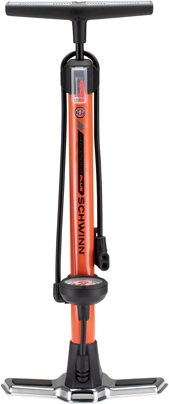 Schwinn Air Center Series or Basic Floor Pump, for a Range of Bikes