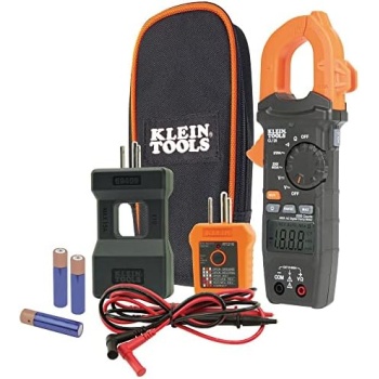 Klein Tools CL120KIT Clamp Meter Electrical Test Kit, AC Auto Ranging 400 Amp