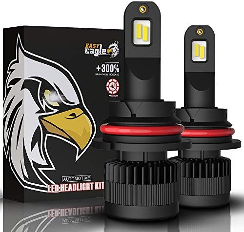 EASY EAGLE 9004 LED Headlight Bulbs, 60W 12000Lumens Extremely Bright