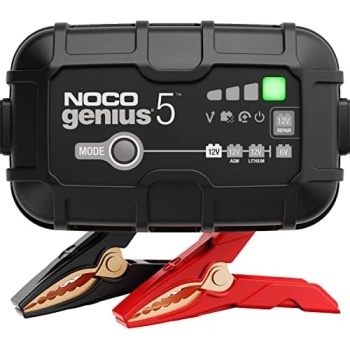 NOCO GENIUS5UK, 5A Car Battery Charger, 6V and 12V Portable Smart Charger