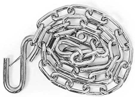 Camco Heavy Duty Steel 48 inch Safety Chains with Spring Hooks - Secures Tow