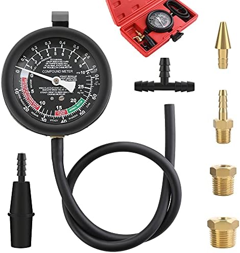 Hromee Fuel Pump and Vacuum Tester Gauge, Carburetor Pressure Diagnostics