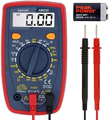 AstroAI Multimeter 2000 Counts Digital Multimeter with DC AC Voltmeter