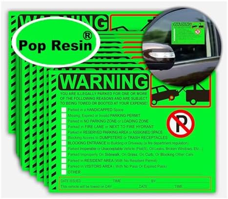 Parking Violation Stickers Notice Parking Violation Stickers