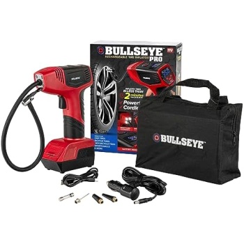 Bullseye Portable Air Compressor Tire Inflator, Handheld Electric Air Pump