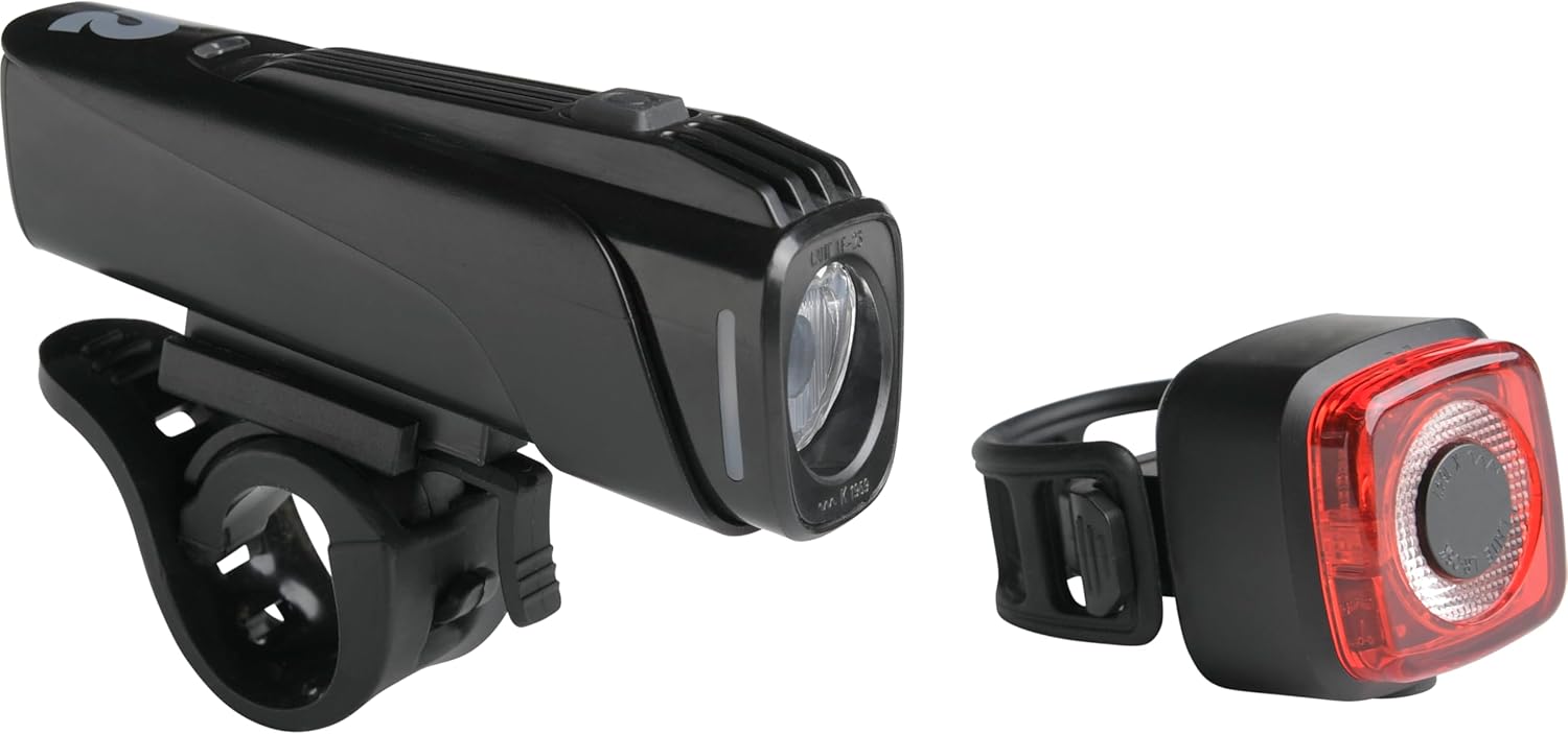Retrospec Beam USB Rechargeable Bike Light Kit - Bright Front and Back Lights