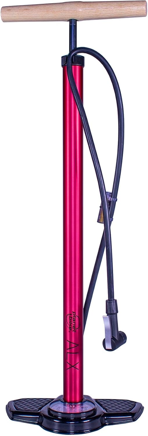 Planet Bike ALX Bike Floor Pump,Red