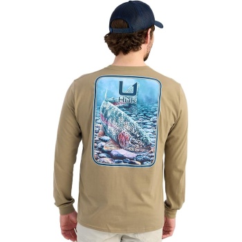 HUK Men's Kc Scott Pocket Tee, Comfortable Performance Fishing Long Sleeve