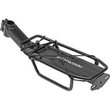 Schwinn Deluxe Alloy Rear Bike Rack, 20 lbs Capacity, Lightweight, Compact