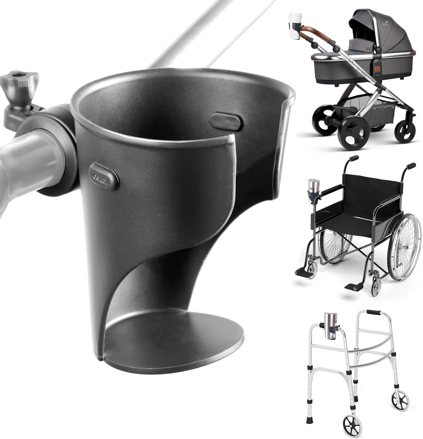 DELTA Bicycle Drink Holder Holdits Grande Black