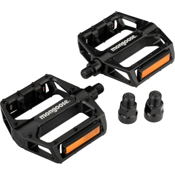 Mongoose Mountain Bike Pedals, Black or Blue, Set of 2, Lightweight and Durable