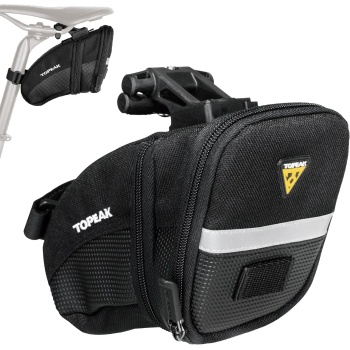 Topeak Aero Wedge Pack, w/ Fixer F25, Medium , Black