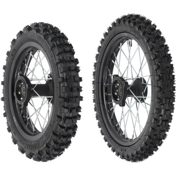 Front and Rear Wheel Set for Pit Dirt Bike, 60/100-14 Front Wheel