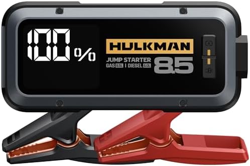 HULKMAN Alpha85 Smart JumpStarter 2000 Amp 20000mAh Car Starter for up to 8.5L