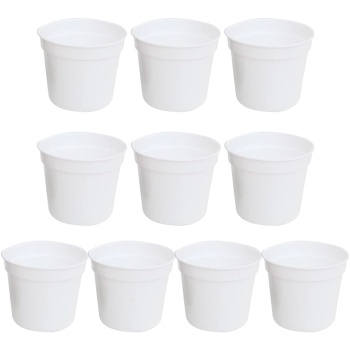 10 Pack Round Flower Nursery Home Office Decor Green Artificial Refinement