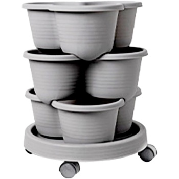 Vertical Planter,Stackable Vertical Garden Plant Tower | Tiered Container Tool