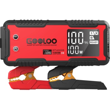 GOOLOO GT4000S Jump Starter 4000 Amp Car Starter 100W Two-Way Fast-Charging