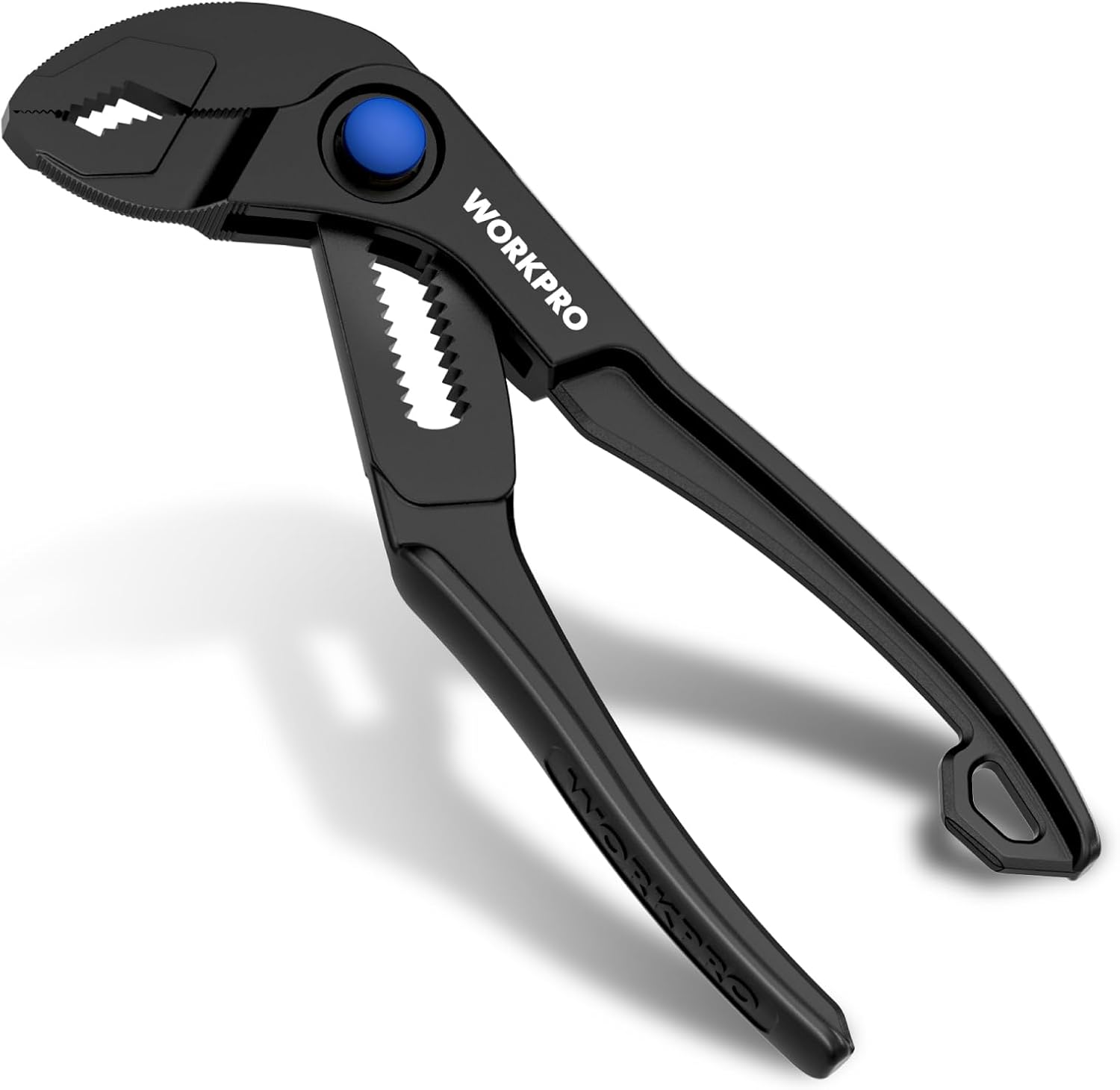 WORKPRO Mini Water Pump Pliers, 4-Inch Groove Joint Pliers, Fast Adjustable