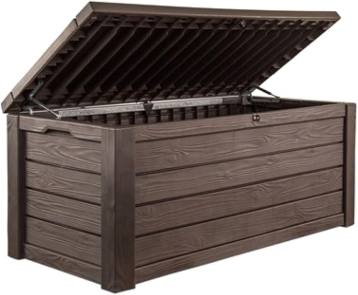 Keter 150 Gallon Resin Large Deck Box Organization and Storage Box for Patio