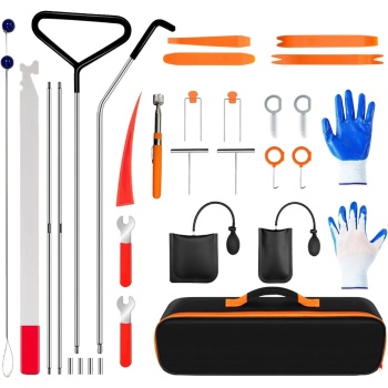 29PCS Car Tool Kit Set, Stainless Steel Essential Automotive Tools Sets
