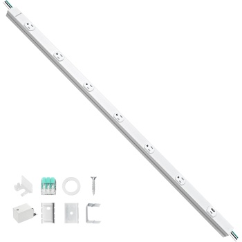 SURAIELEC Under Cabinet Power Strip Hardwire, 39.4-in, 6 Tamper Resistant
